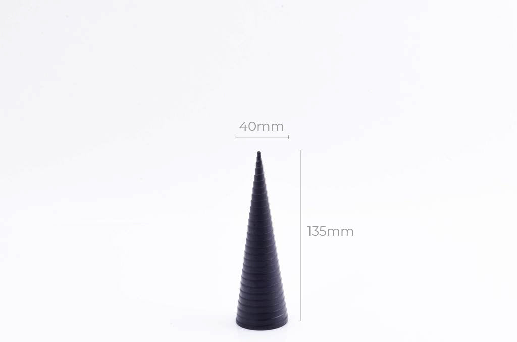 Roomhoorntje Conisch | Geribbeld